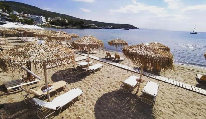 Παραθαλασσια Στουντιο Μιχαλιας Sea View Studio Michalias Agia Marina  Dış mekan fotoğraf