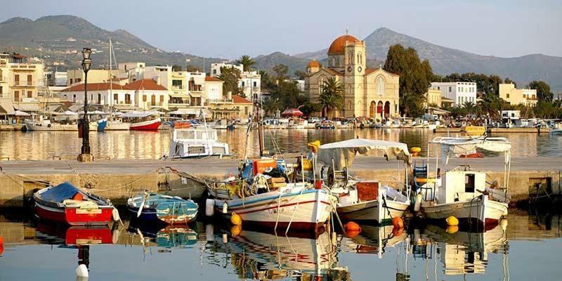Παραθαλασσια Στουντιο Μιχαλιας Sea View Studio Michalias Agia Marina  Dış mekan fotoğraf